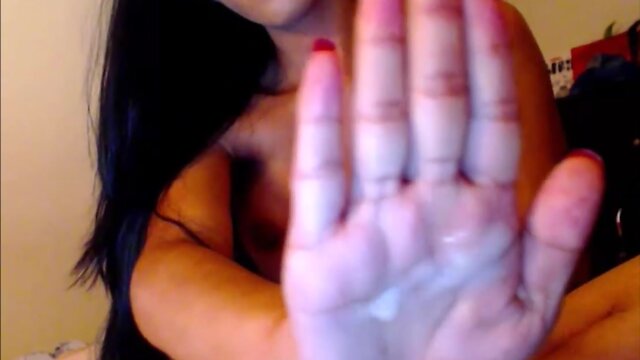 Sultry brunette sheshaft masturbating to climax