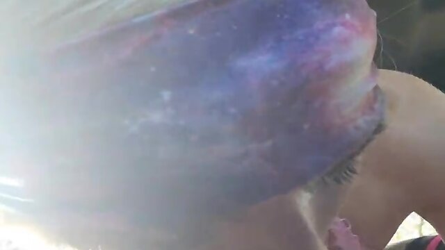 Pov CD's tiny clitty is locked in chastity as she bounces on daddy's huge