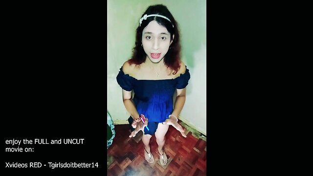 Cute faced t-girl amateurish dani Única is your loving wife that gets sextoy