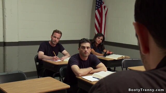 Police academy tgirl student fucking