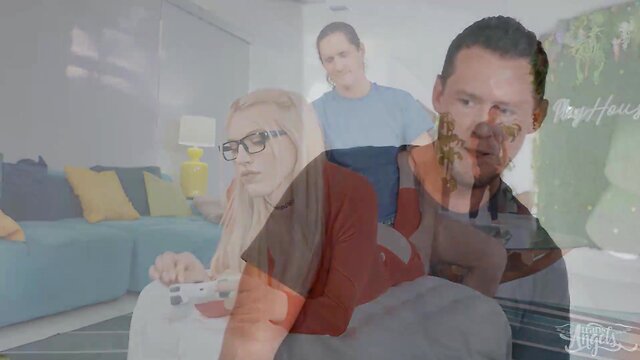 (izzy wilde) keeps (pierce paris) cum inside her butt squirts it on her bf's