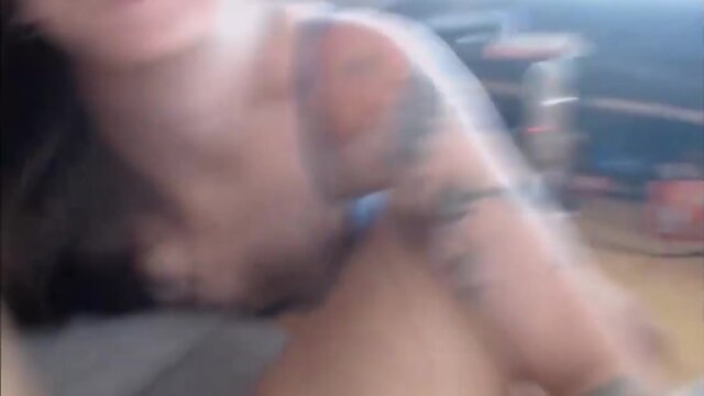 Brunette teenager transvestite having her schlong sucked by a teeny doll