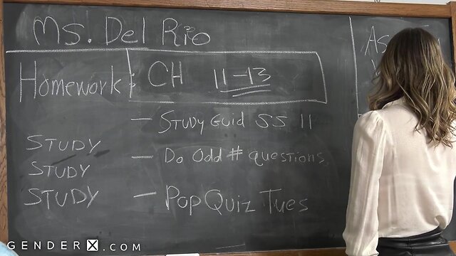 Genderx - trans teacher takes hard penis from student's guardian