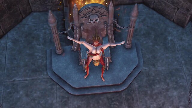 Lilith dickgirls fucks hard her young sex slave in the dark castle