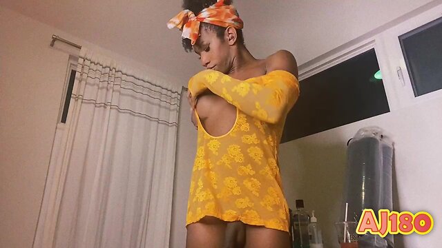 Aj180 showers & sucks her schlong in sunshine cum shooter pt. 1