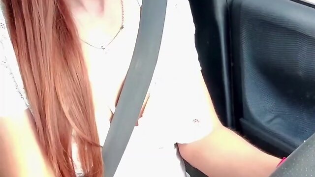 Cd bitch bess rides around town in nothing but her underwear