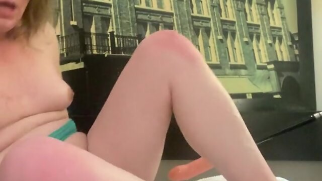 Accidentally Cumming TS: Big Ass Trans Fucks & Masturbates to Orgasm!