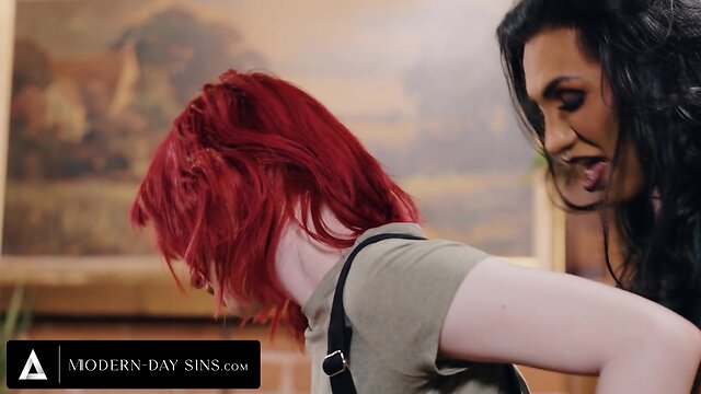 We pounded our new trans babysitter in the butt