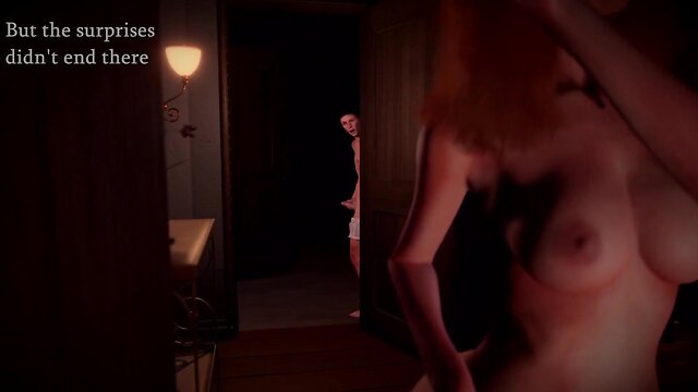 3d ts mom and transsexual step-sister seduced guy for sex, family story