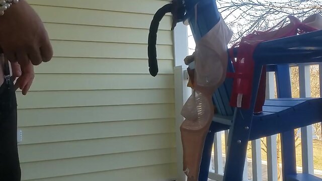 Deedeeslut69 in a pink skirt and white top