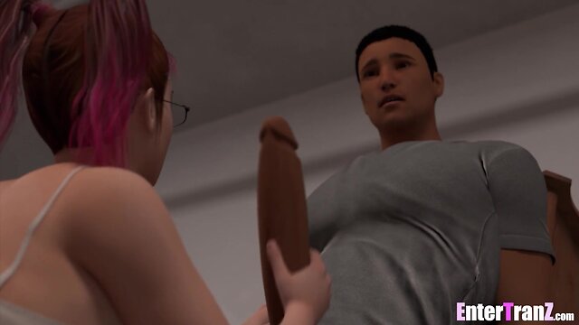 Nasty trans characters take bbc in all available holes