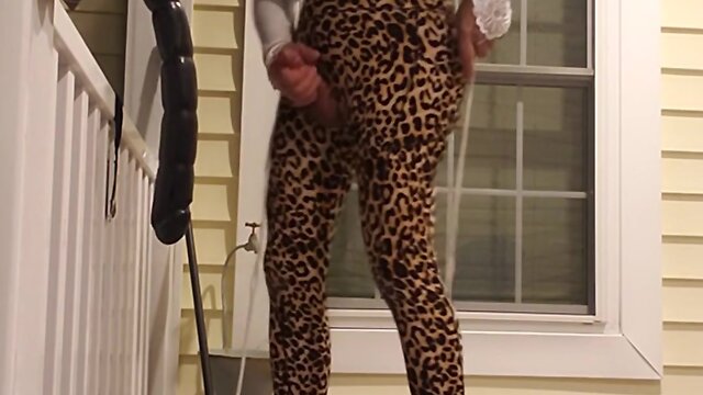 Hot & Naughty Solo Tranny: Crossdresser Deepthroats Shemale & Trained with Dildo!