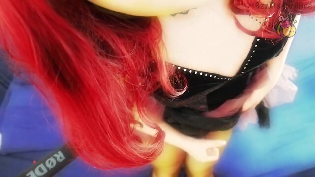 Spelling jerk off game with april bee