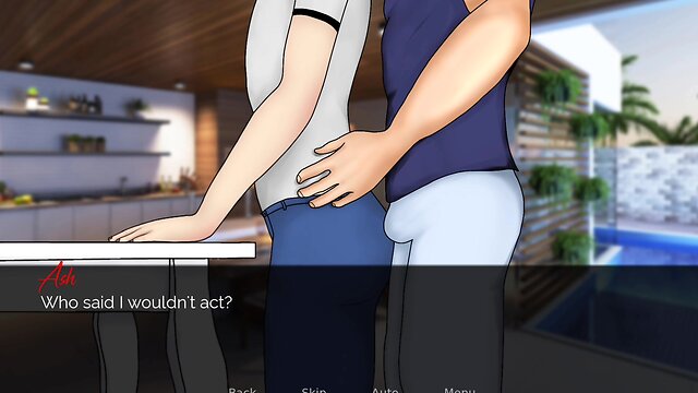 The lust of crossdresser boy meeting the sultry new neighbor