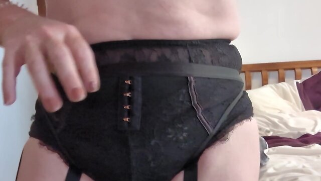 Massive sextoy, sexy underwear, hard climax, watch me cum!