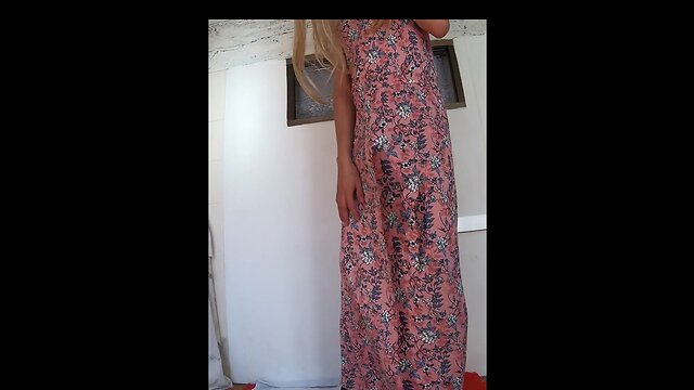 Sultry underwear pee soaked. peeing dress