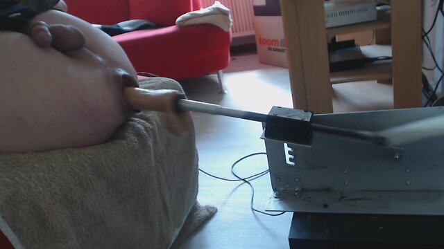 Davine enjoys machine pleasure with clitoral stimulation