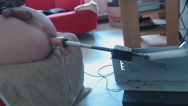 Davine enjoys machine pleasure with clitoral stimulation