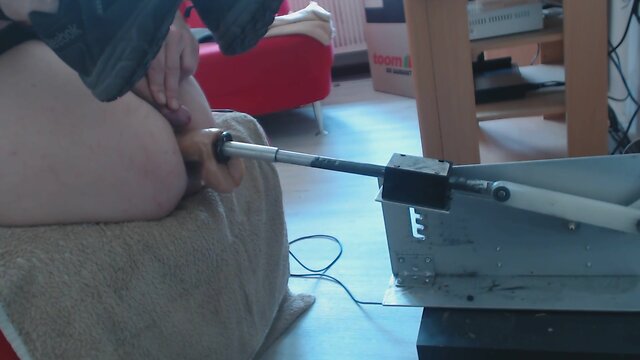 Davine enjoys machine pleasure with clitoral stimulation