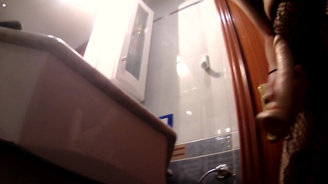 Inserting a ebony sextoy in sultry underwear: round 2