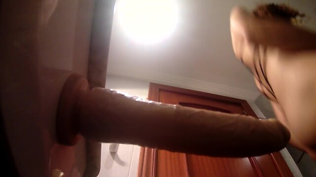 Inserting a ebony sextoy in sultry underwear: round 2