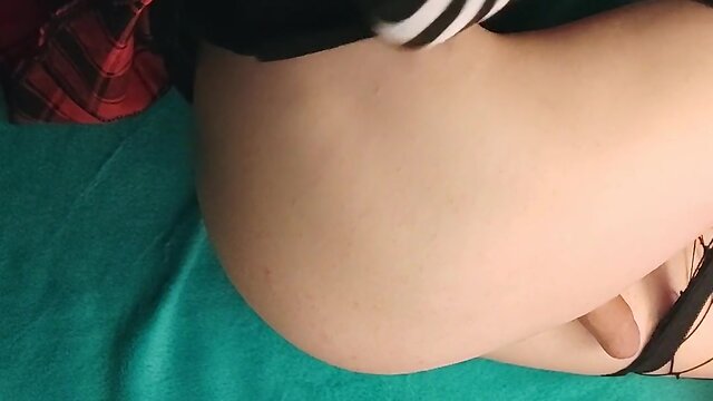 Femboy hard anal stretching until handsfree climax