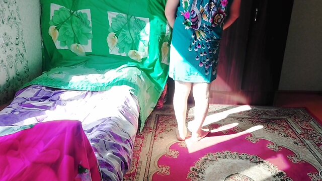 Sassy tranny CD in green mini dress with massive butt