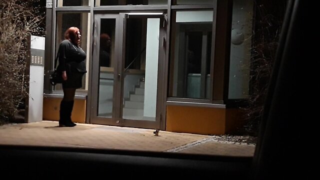 Sextoy and gag displayed outdoors