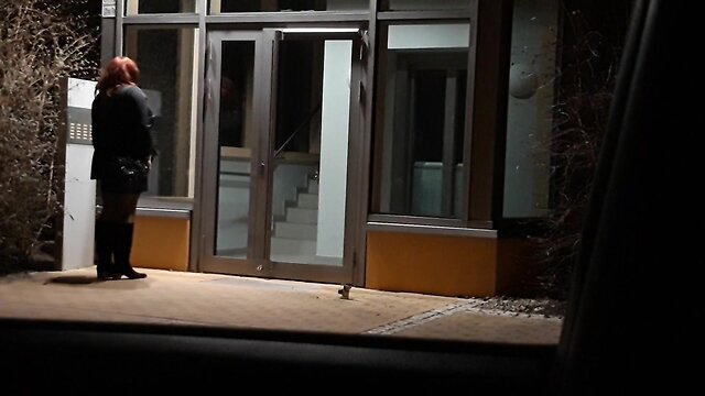 Sextoy and gag displayed outdoors