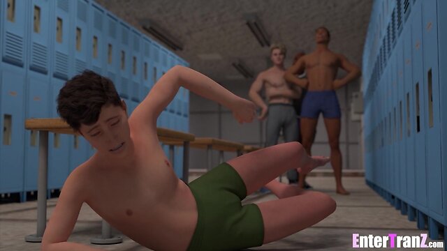 Trans women take long ebony schlong by the foot