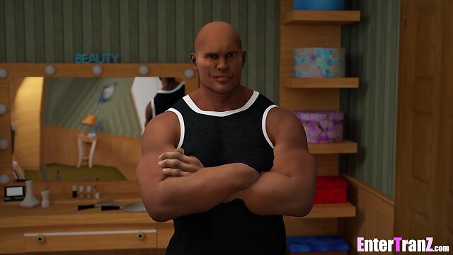 Interracial tranny oral pleasure