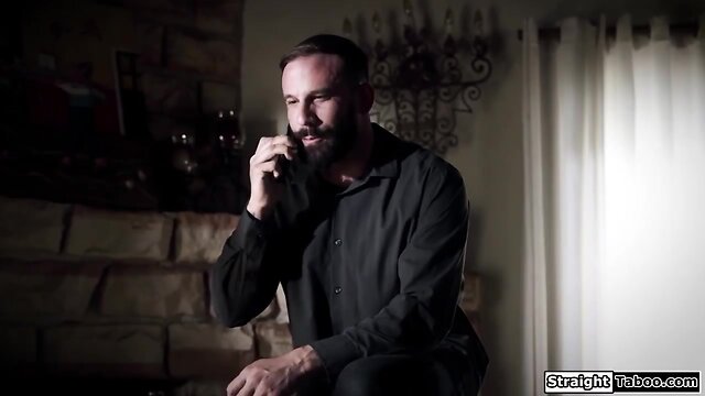 Stepdad barebacks ladyboy jenna gargles