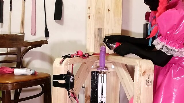 Cd maid strapped to fucking machine before breakfast