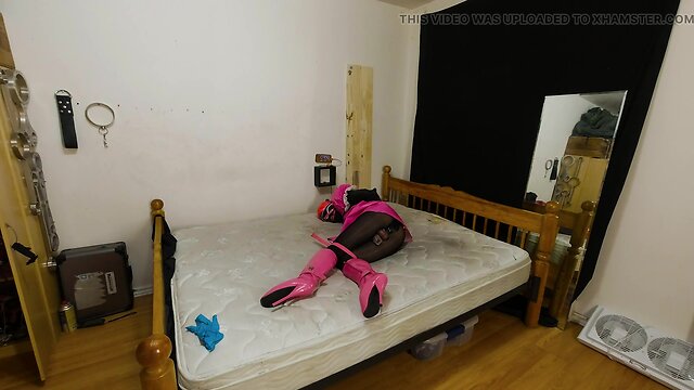 Bound Crossdresser Maid: Shemale BDSM and Chastity Fun!