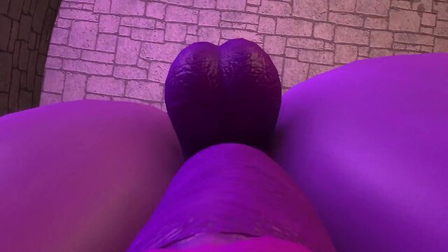 3d porn: tran demon throat fucking a chained blond