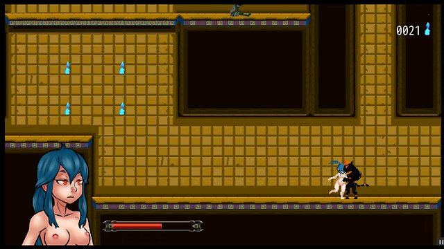 Nayla castle plays hentai game ep.3: cumming in cleopatra mummys pussy