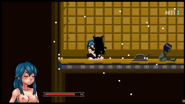 Nayla castle plays hentai game ep.3: cumming in cleopatra mummys pussy