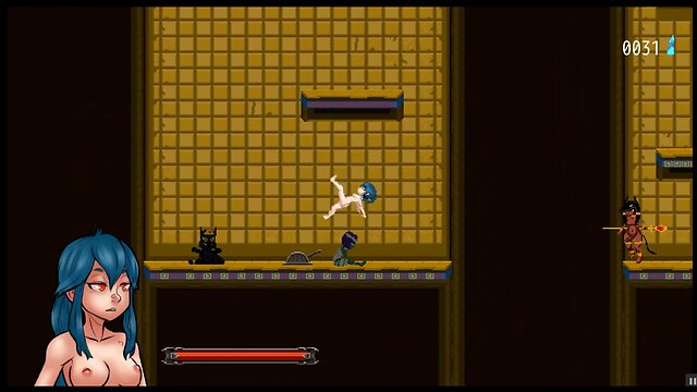 Nayla castle plays hentai game ep.3: cumming in cleopatra mummys pussy