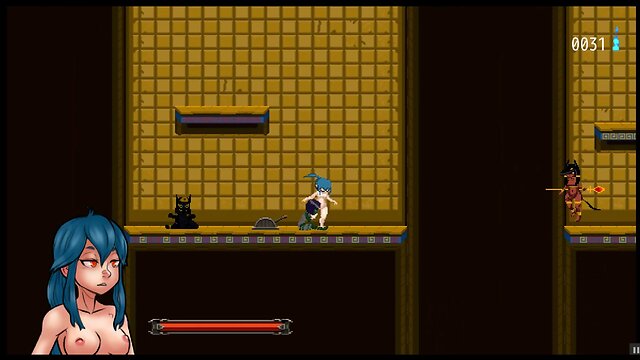 Nayla castle plays hentai game ep.3: cumming in cleopatra mummys pussy