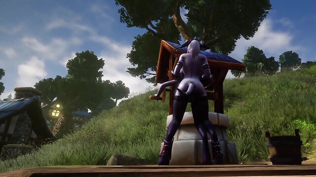 Draenei futa fucks draenei on wishing well: warcraft porn parody