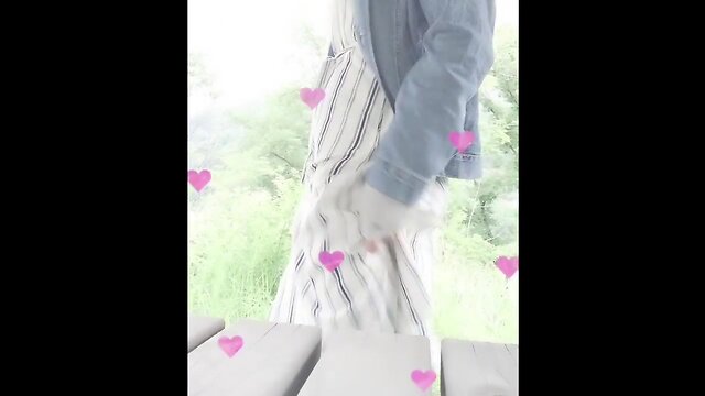 Or teenjapanese CD wanks in public with ebony sextoy