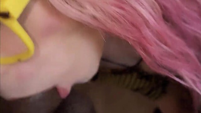 Bbc trans person receives facial after rough anal