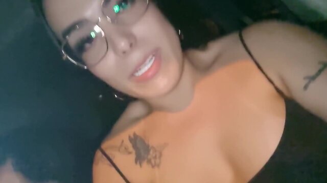 Ride-share married man swallowing me during the trip