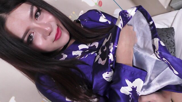 Trying on newly purchased underwear shemale ejaculation