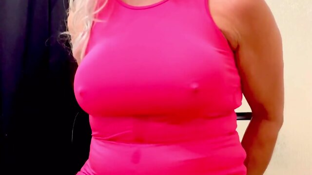 Marilyn fans enjoys smoking, stroking, and eating cum