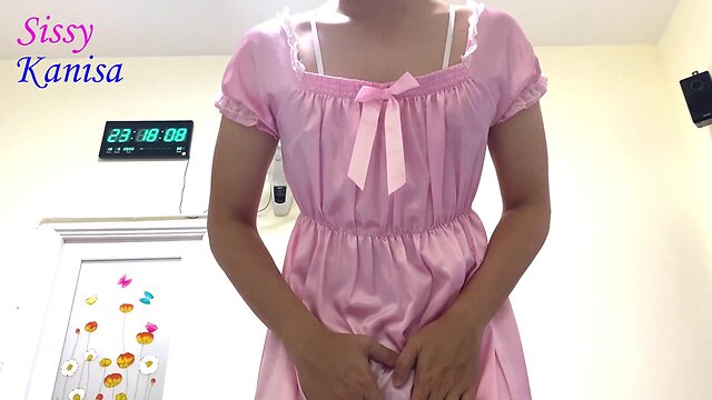 Sisk unlocks chastity and enjoys stimulation after anal plugging