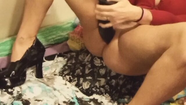 Dawns intense dildo massage