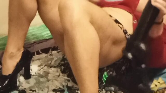 Dawns intense dildo massage