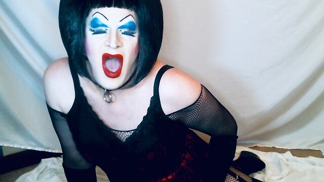 Daddy commands sissy slut to use anal beads