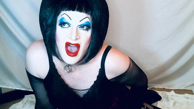 Daddy commands sissy slut to use anal beads